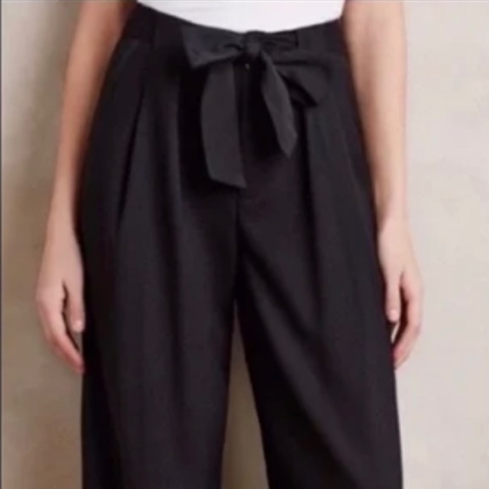 Elevenses size 2 black satin pants.